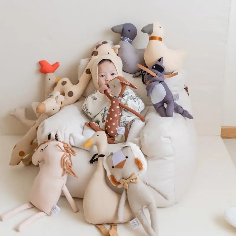 doudou bebe animaux petite famille 