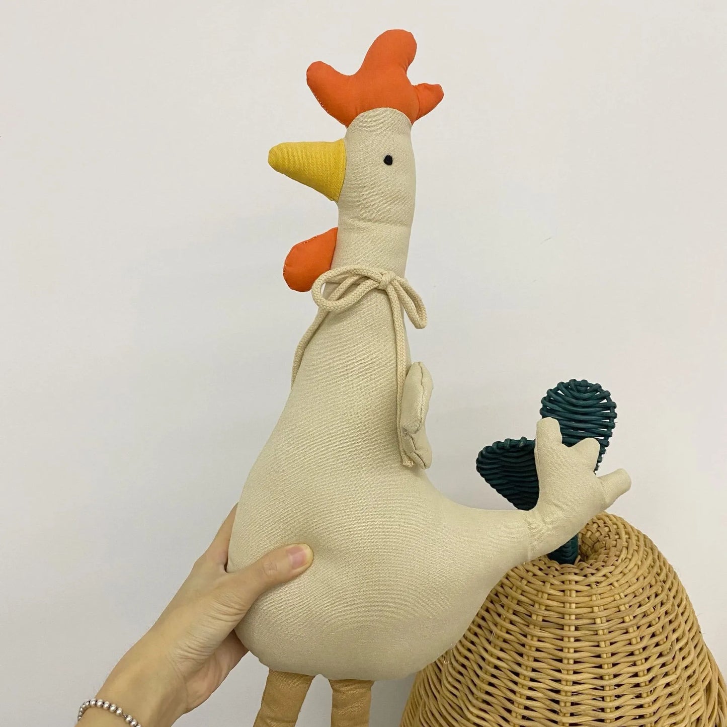 doudou bebe animaux poulet