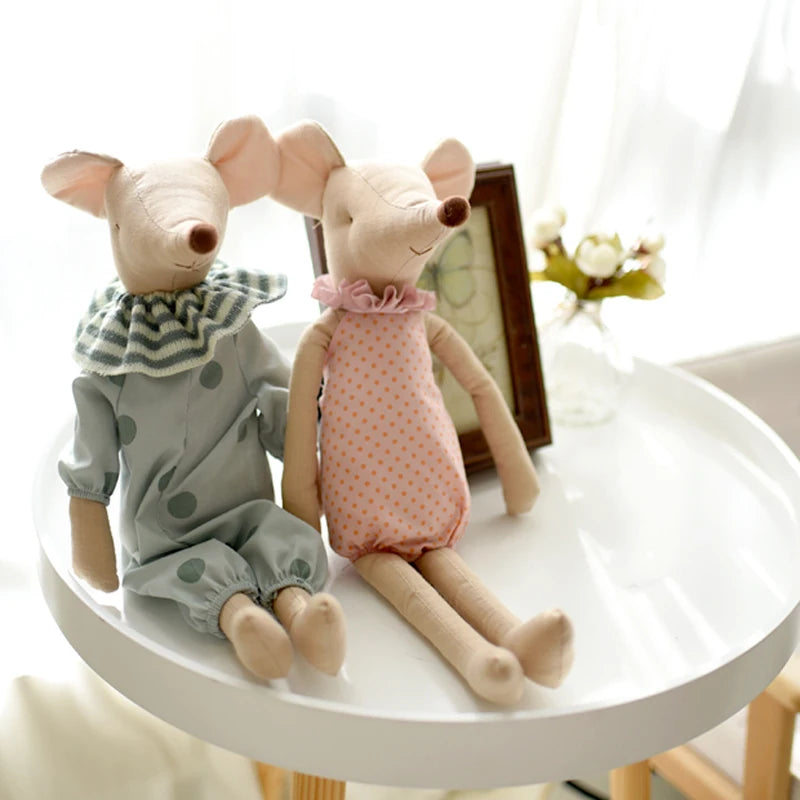 doudou bebe souris duo assis