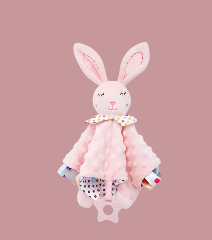 doudou et compagnie lapin rose bonbon
