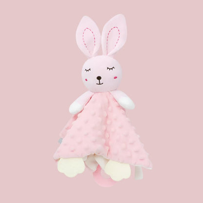 doudou et compagnie lapin rose douceur