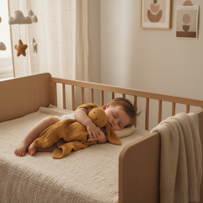 doudou lapin Doudou Rose - Bébé dort Doudou Jaune Moutarde - Bébé dort