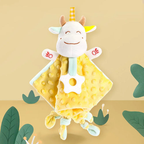 doudou vache jaune  