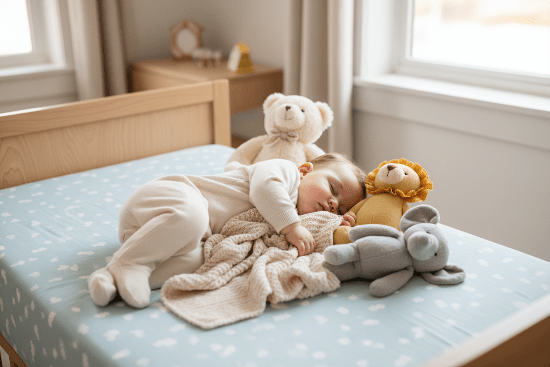 Drap housse bébé - bébé et doudous 1