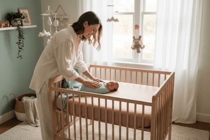 Drap housse lit bébé - maman et bébé 1