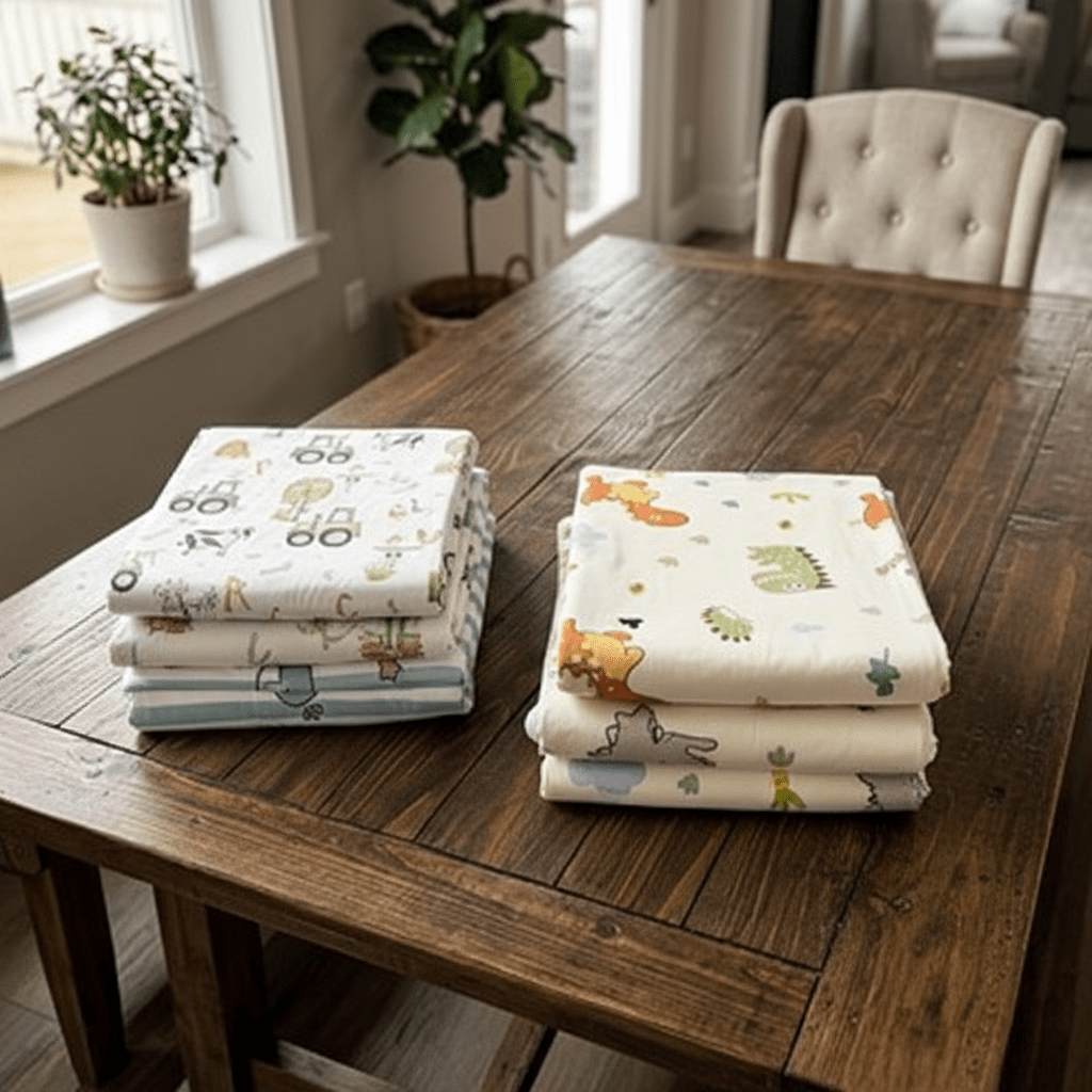 Draps berceau – présentation 3 motifs