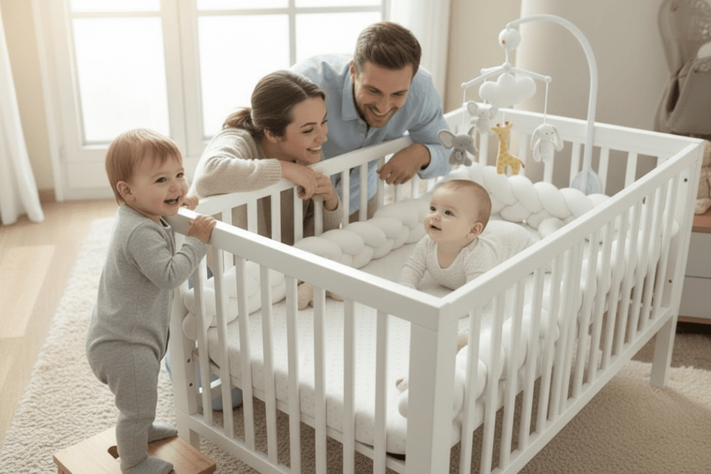 Tresse de Lit 3M Famille  complète autour du lit tressé