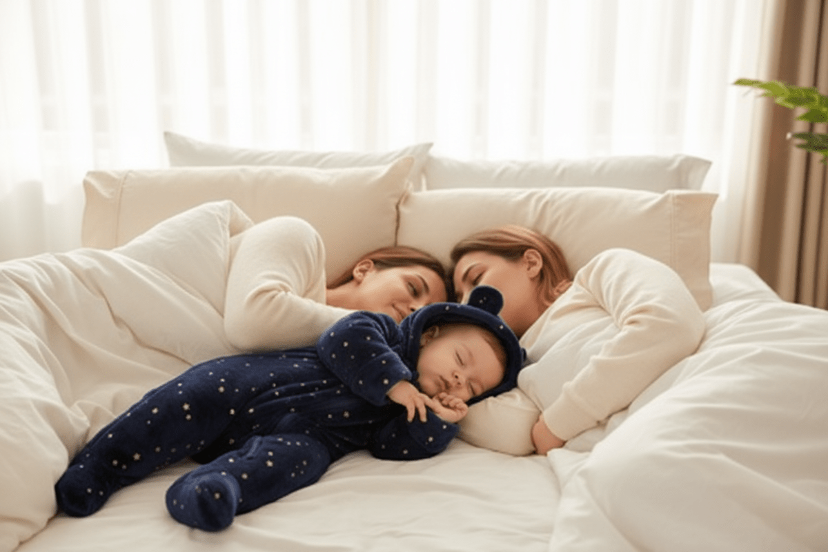 Combinaison bebe nounours et Famille endormie combinaison nounours