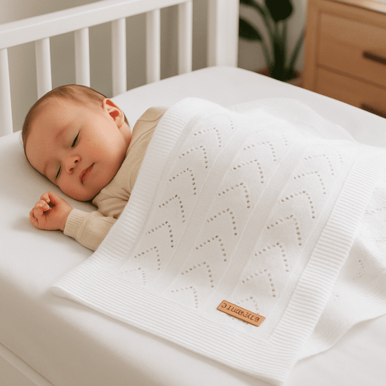 Couverture Laine Bébé Douillet Confo - Thermorégulation
blanche sommeil 