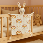  Doudou Bébé Câlin Nuit Sereine - Peluche Lapin Motifs
arc en ciel
