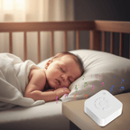 veilleuse bruits blanc
avec Gros plan bébé endormi machine bruit blanc carré