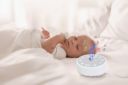 veilleuse bruit blanc et lumiere Gros plan bébé endormi machine bruit blanc