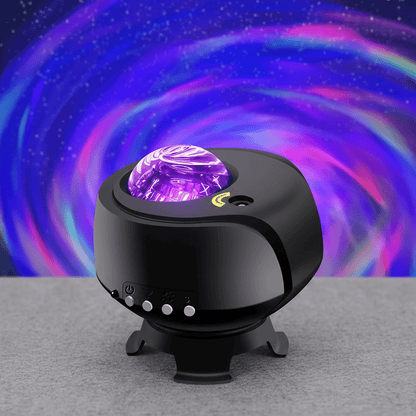 Gros plan projecteur galaxie