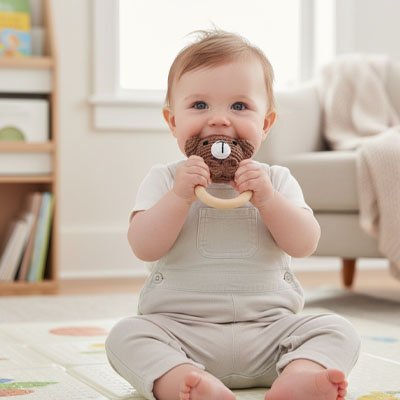 Hochet Bébé Animaux Interactif - Coloré & Sensoriel Hochet bebe ourson