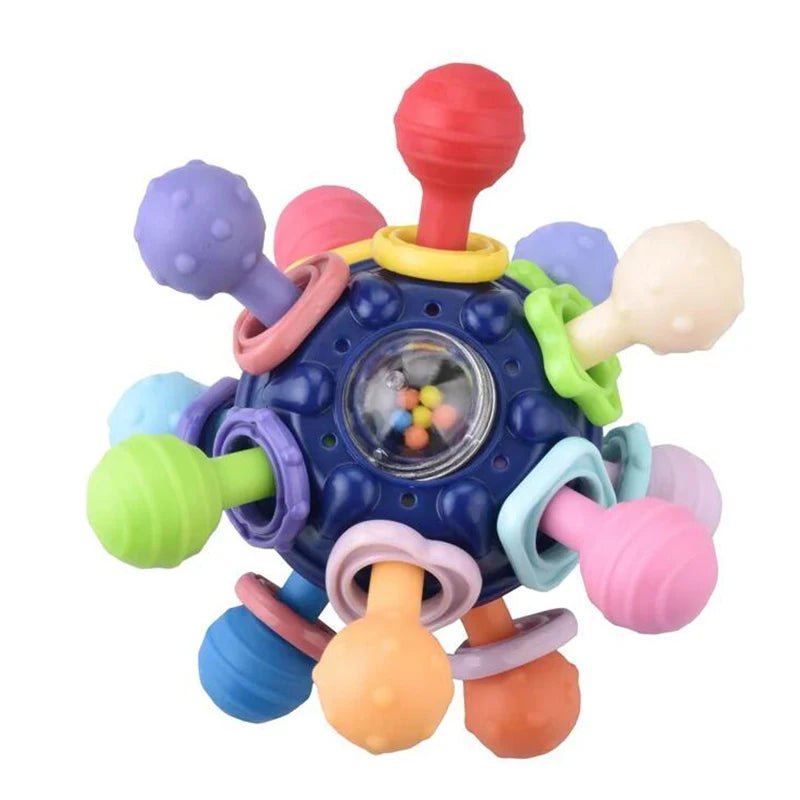 Hochet Bébé Rotatif Amusant - Jouet Innovant hochet bebe de couleurs bleu