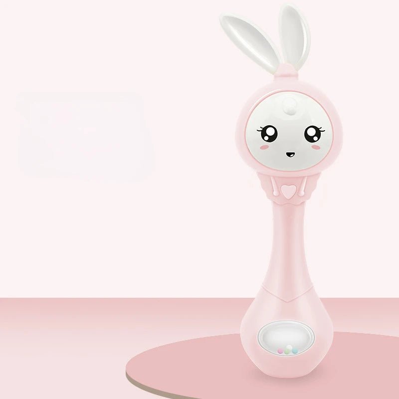 hochet bebe rose jolie et sonore 
