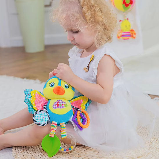 hochet pour bebe fille et perroquet