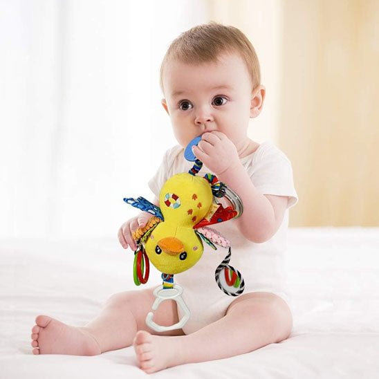 Hochet Bébé Musical Tornado - Peluche Sensorielle hochet pour bebe garcon canard 