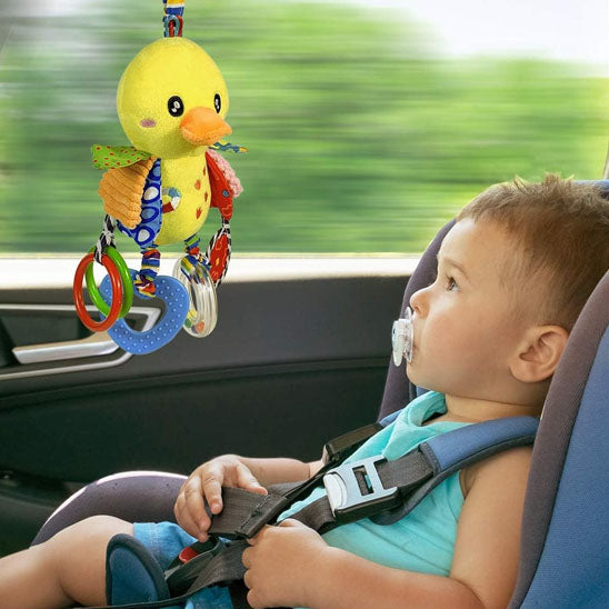 hochet pour bebe garcon en voiture petit canard 