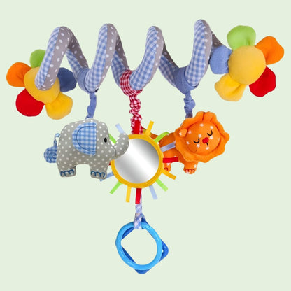 hochet pour bebe tornade éléphants lion et miroir 