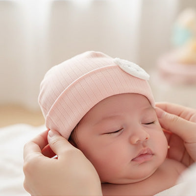 cocon emmaillotage
et bonnet bebe rose