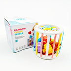 Jouet Éveil Bébé Cube Sensoriel - Stimulation Interactive jouet eveil bebe cylindre couleurs