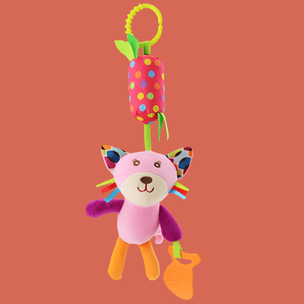 jouet poussette bebe chien couleurs rose