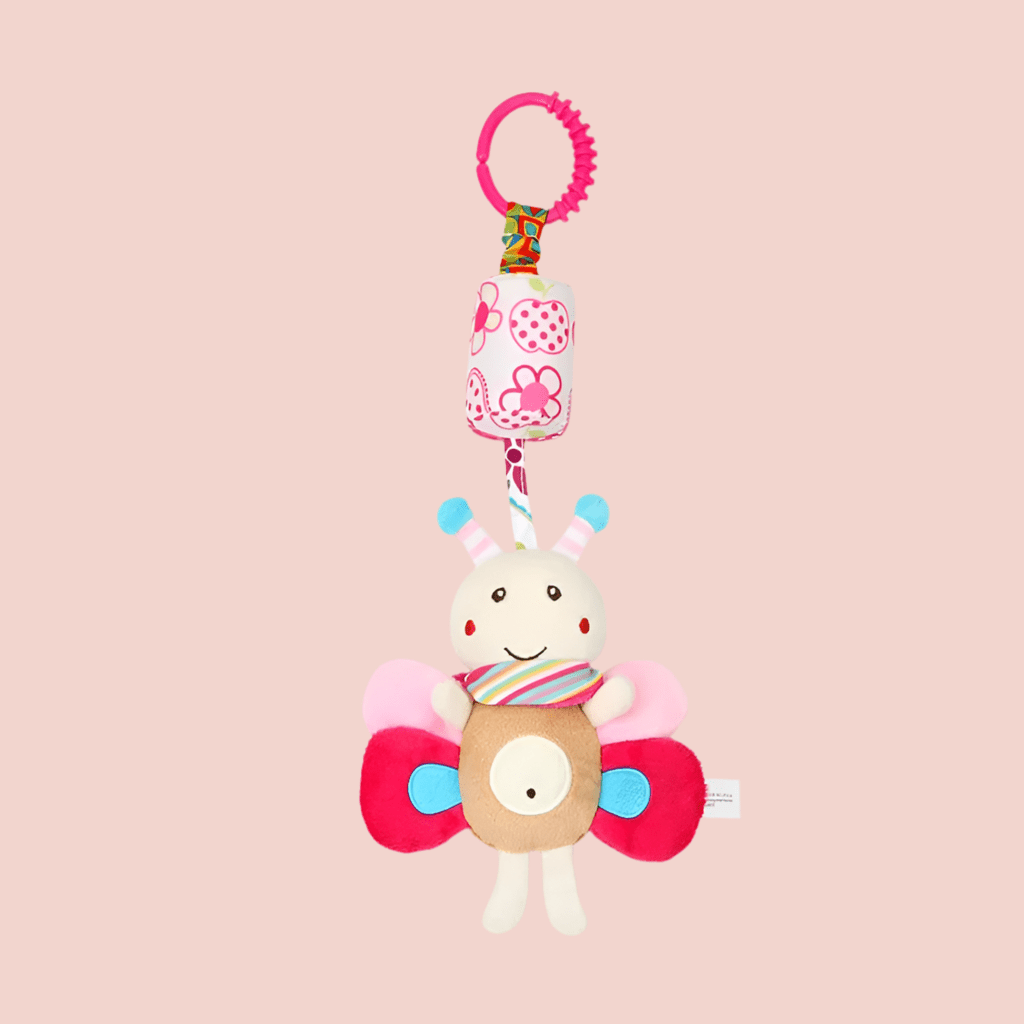 Hochet bébé sensoriel enchanteurjouet poussette bebe papillon 