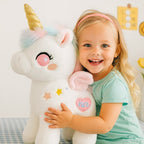 licornes peluches petites avec le sourire