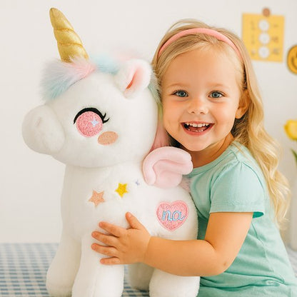 licornes peluches petites avec le sourire