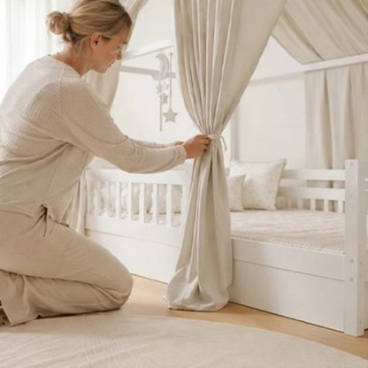 lit bebe baldaquin un  Ciel de lit bébé | avec maman 