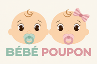 Logo Bébé Poupon avec les couleurs originales adoucies