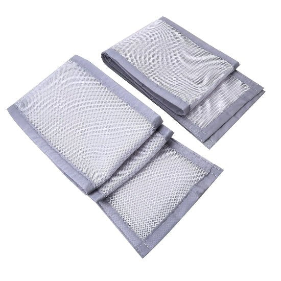 Tour de Lit Respirant Bébé - Sécurité & Aération Optimale gris ventile