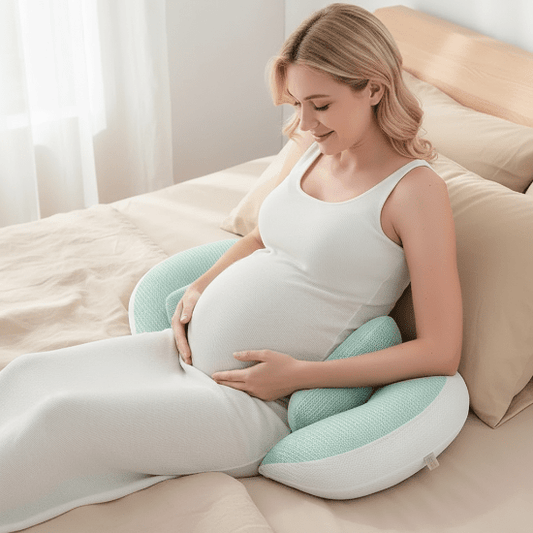 coussin de grossesse pour dormir Maman assise – coussin vert menthe