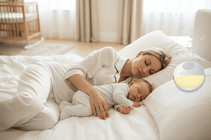 veilleuse musicale et lumineuse Maman bébé endormis machine bruit blanc