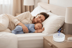 veilleuse bruit blanc et lumiere et Maman bébé endormis machine bruit blanc