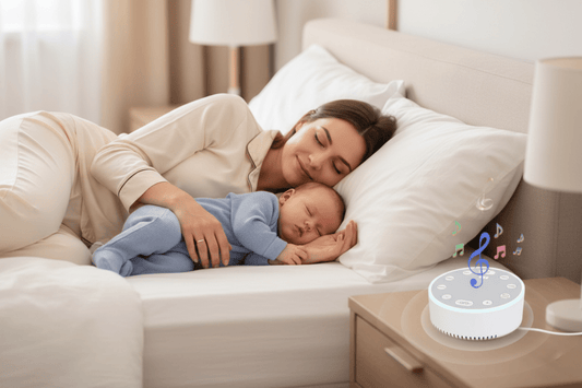 veilleuse bruit blanc et lumiere et Maman bébé endormis machine bruit blanc