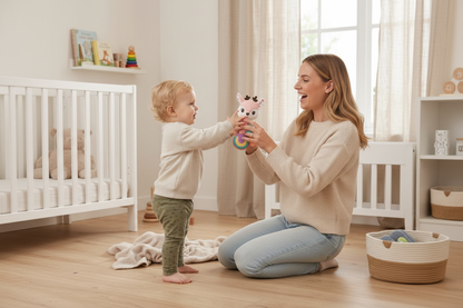 hochet renard avec Maman bébé hochet renard