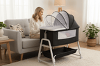 berceau 4 en 1  Maman et bébé berceau noir salon