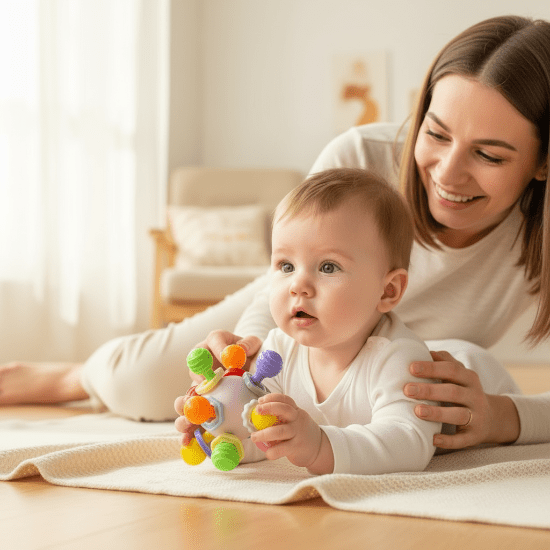 hochets bébé Maman et bébé jouant ensemble