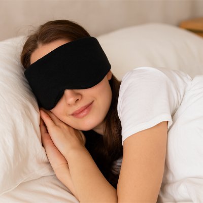 Masque de sommeil repos fille 
