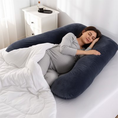 meilleur coussin de grossesse gris noire
