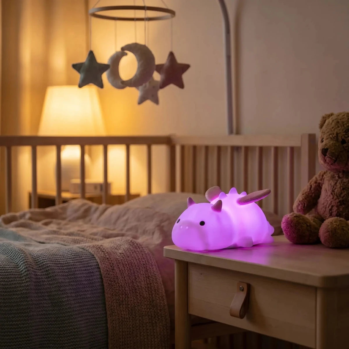 meilleur veilleuse pour bebe mauve 