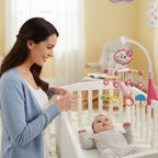 Mobile musical bébé attention dans la couchette 