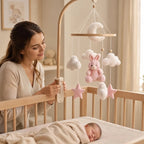 mobile lit bebe un Mobile bébé lapin roe