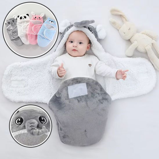 nid dange elephants gris bebe sur le dos