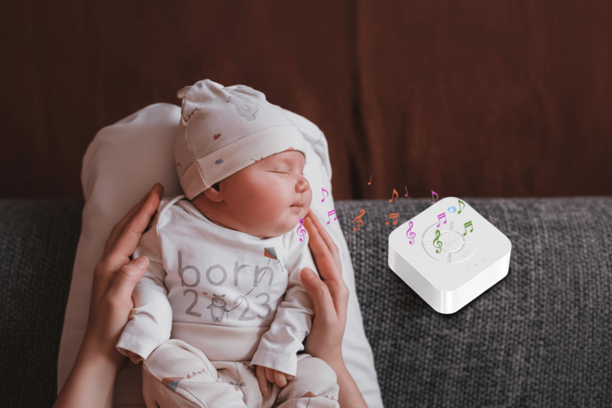 veilleuse bruits blanc
avec Nouveau-né endormi machine bruit blanc