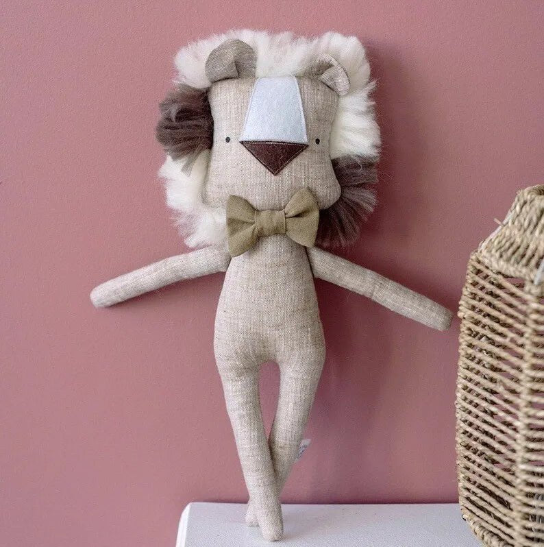 doudou bebe petit lion