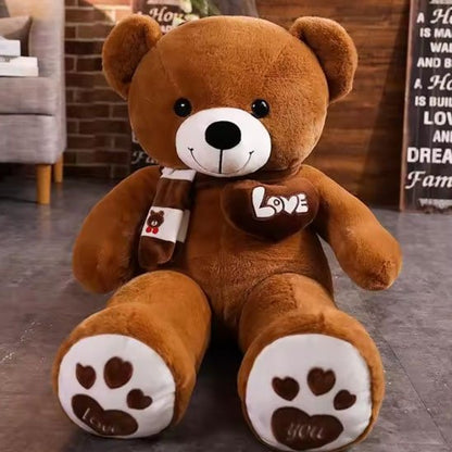 ourson en peluche bruin fonce