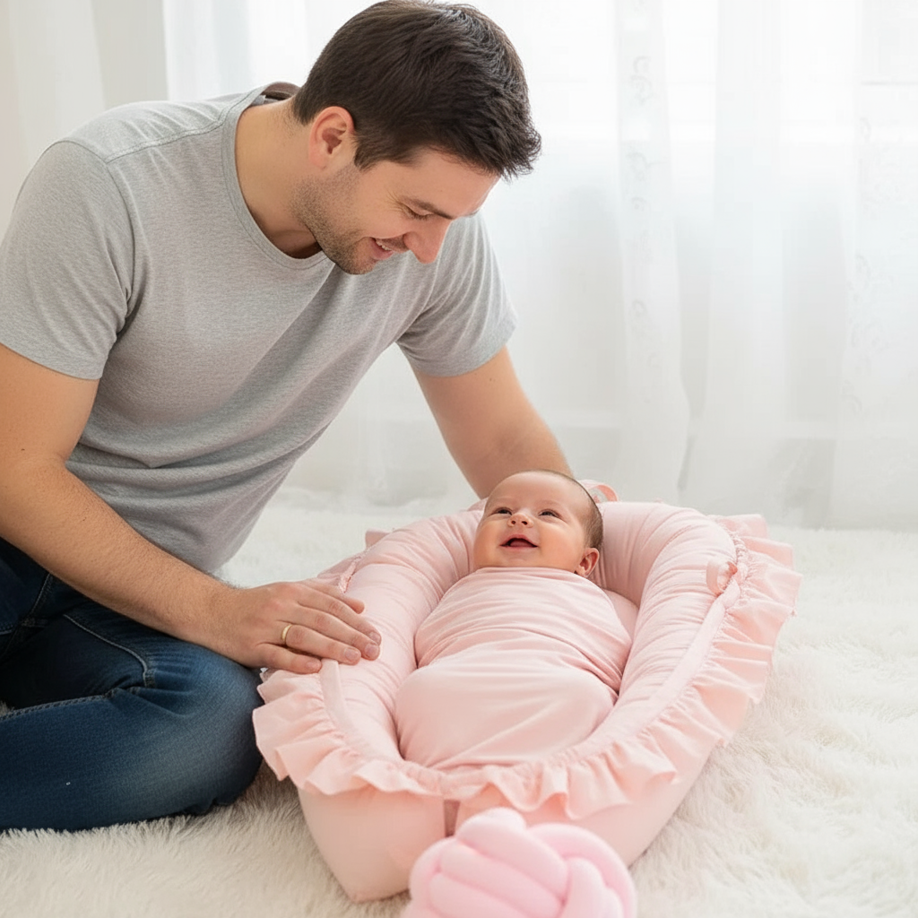 Papa et bébé dans le cocon